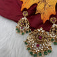 92.5 Silver Peacock Antique Finish Pendent Set
