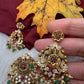 92.5 Silver Peacock Antique Finish Pendent Set