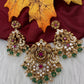 92.5 Silver Peacock Antique Finish Pendent Set