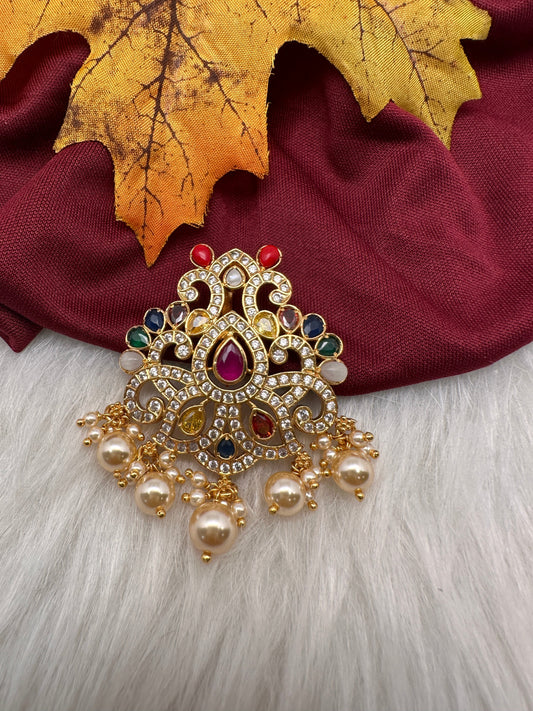 Navratan 92.5 Silver Pendent