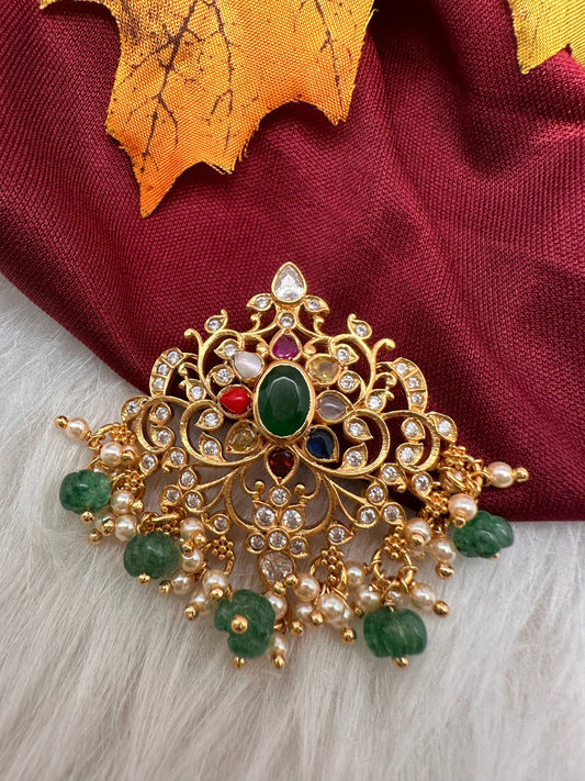 Navratan 92.5 Silver Small Pendent