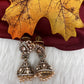 92.5 Silver Moisanite Green Jhumka Earrings
