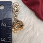 92.5 Silver Moisanite Green Jhumka Earrings