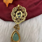 92.5 Silver Aqua Green Pendent