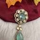 92.5 Silver Aqua Green Pendent