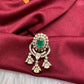 92.5 Silver Green Moissanite Pendent