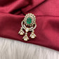 92.5 Silver Green Moissanite Pendent