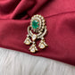 92.5 Silver Green Moissanite Pendent