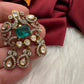 92.5 Silver Green Moissanite Pendent