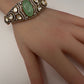 92.5 Silver Green  Moissanite Bracelet