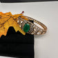 92.5 Silver Green  Moissanite Bracelet