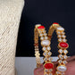 92.5 Silver Coral Pearl Bangles 2.4