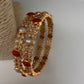 92.5 Silver Coral Pearl Bangles 2.4
