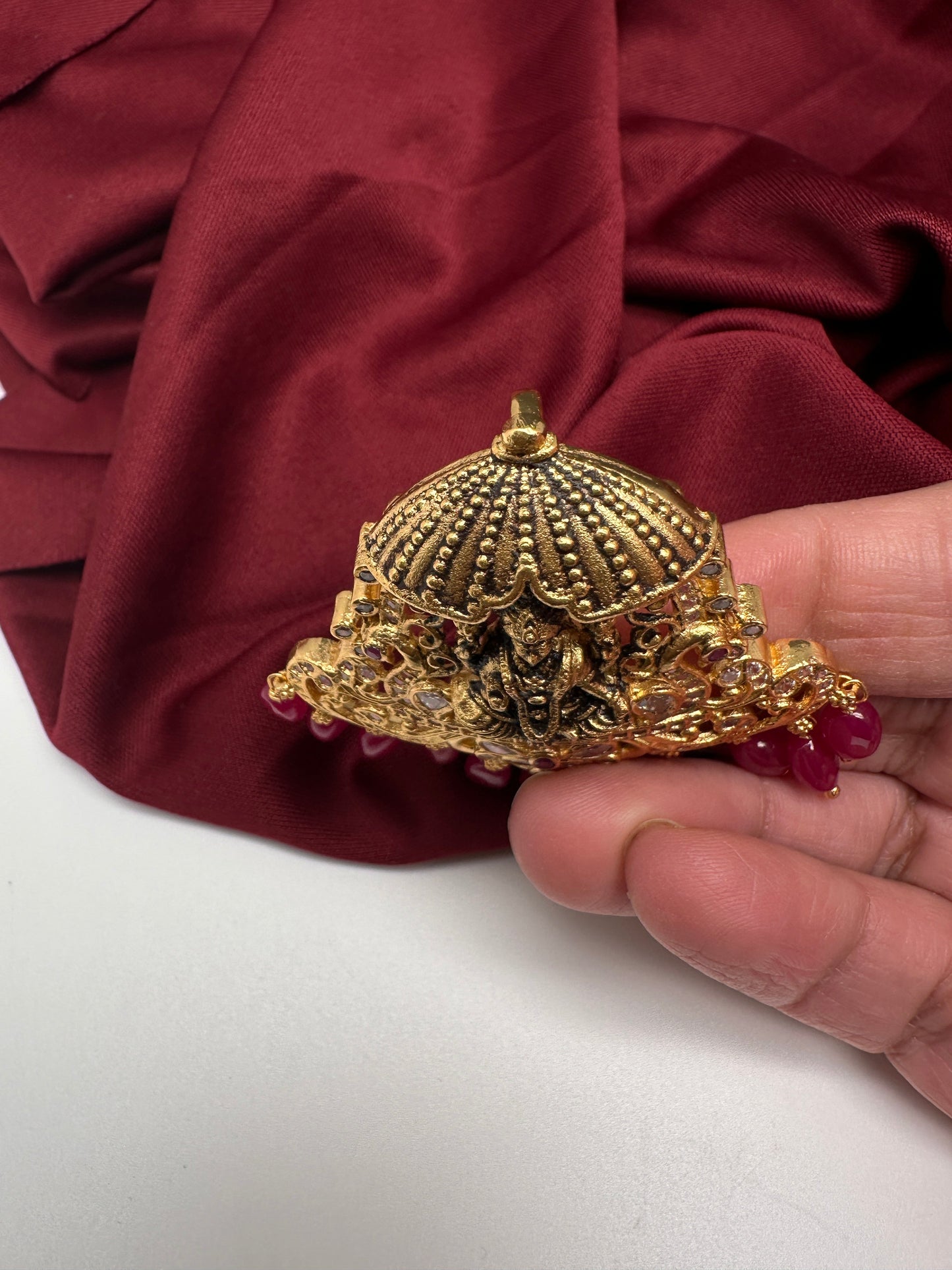 Goddess Lakshmi Nakshi Antique  92.5 Silver Pendent