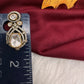 92.5 Silver Moissanite Pendent Set - 