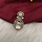 92.5 Silver Moissanite Pendent Set - 