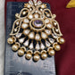 92.5 Silver Purple Moissanite Statement Pendent Set - 
