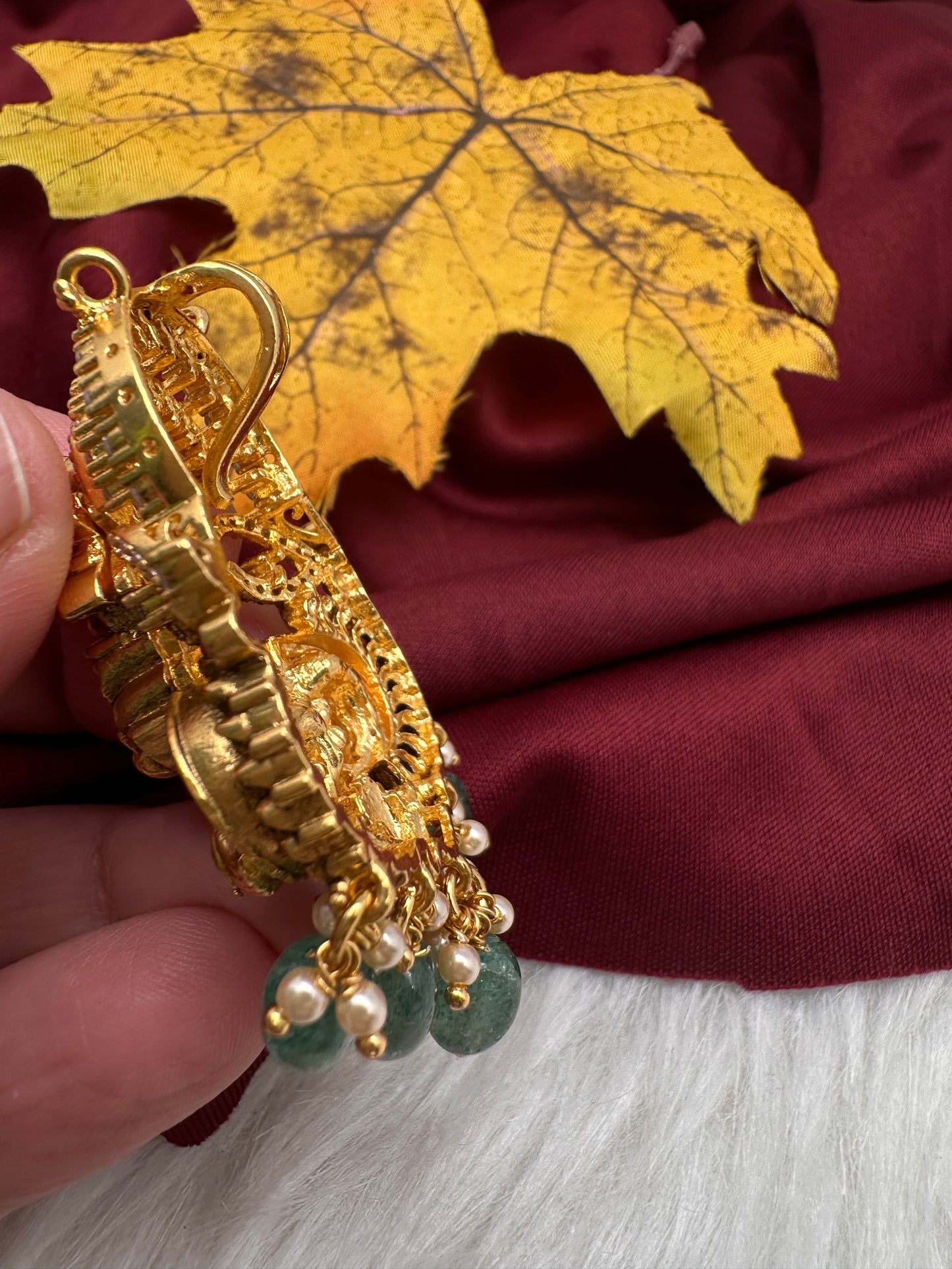 92.5 Silver Nakshi Goddess Lakshmi Pendent - 