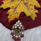 92.5 Silver Nakshi Peacock Pendent - 