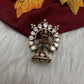 92.5 Silver Nakshi Matte Goddess Lakshmi Pendent - 