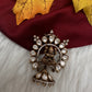 92.5 Silver Nakshi Matte Goddess Lakshmi Pendent - 