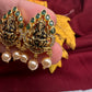 92.5 Silver Nakshi Matte Ganesha Earrings - 