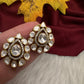 92.5 Silver Moissanite Stud Earrings - 