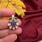 92.5 Silver Purple Dainty Pendent - 