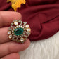 92.5 Silver Green Dainty Pendent - 