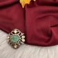92.5 Silver Mint Green Dainty Pendent - 