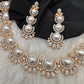 Elegant Shell Pearl Necklace - Gold