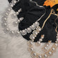 Elegant Shell Pearl Color Necklace - Silver