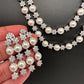 Double Layer Silver Pearl Necklace