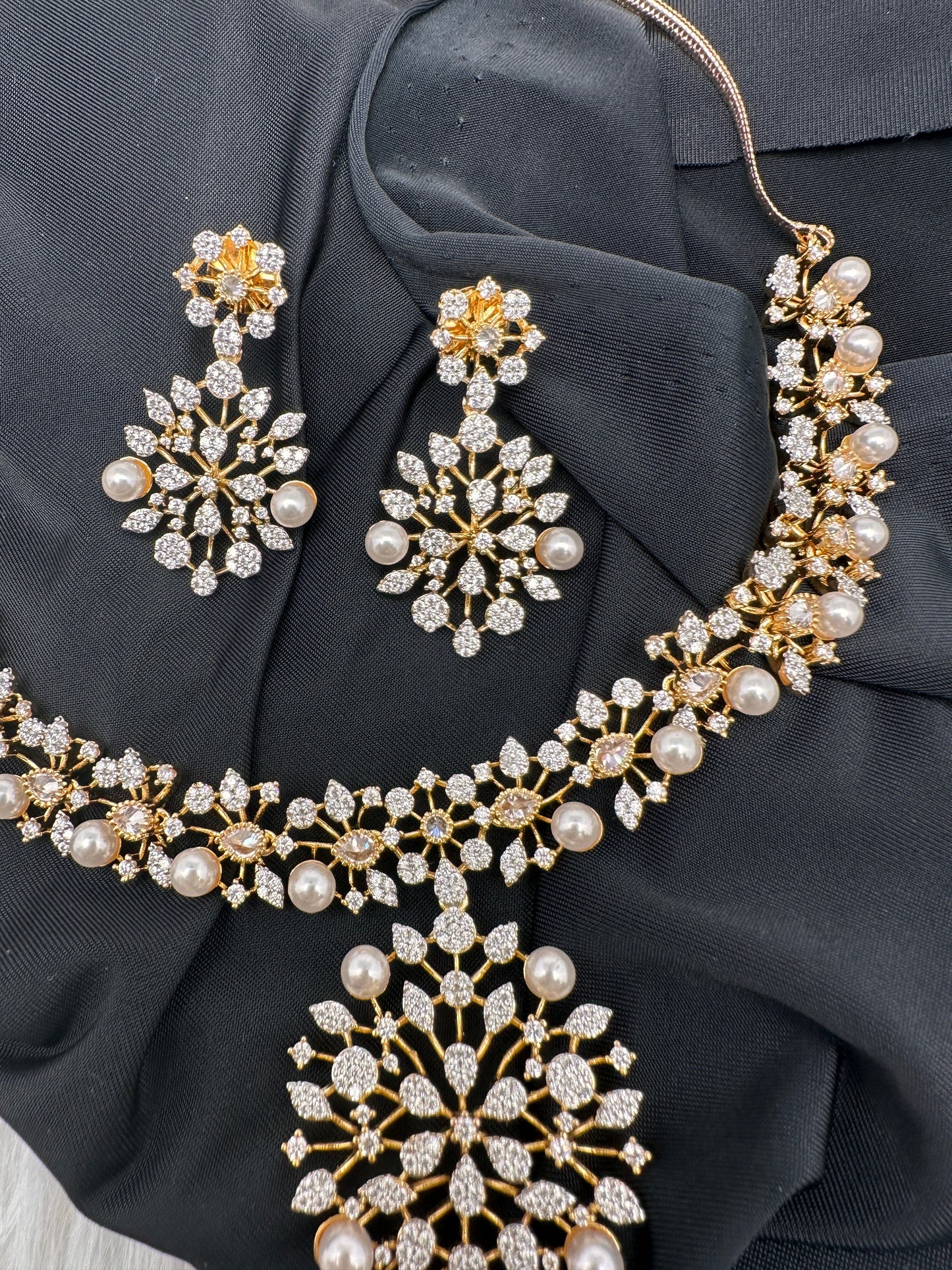 Gold Pearl Necklace