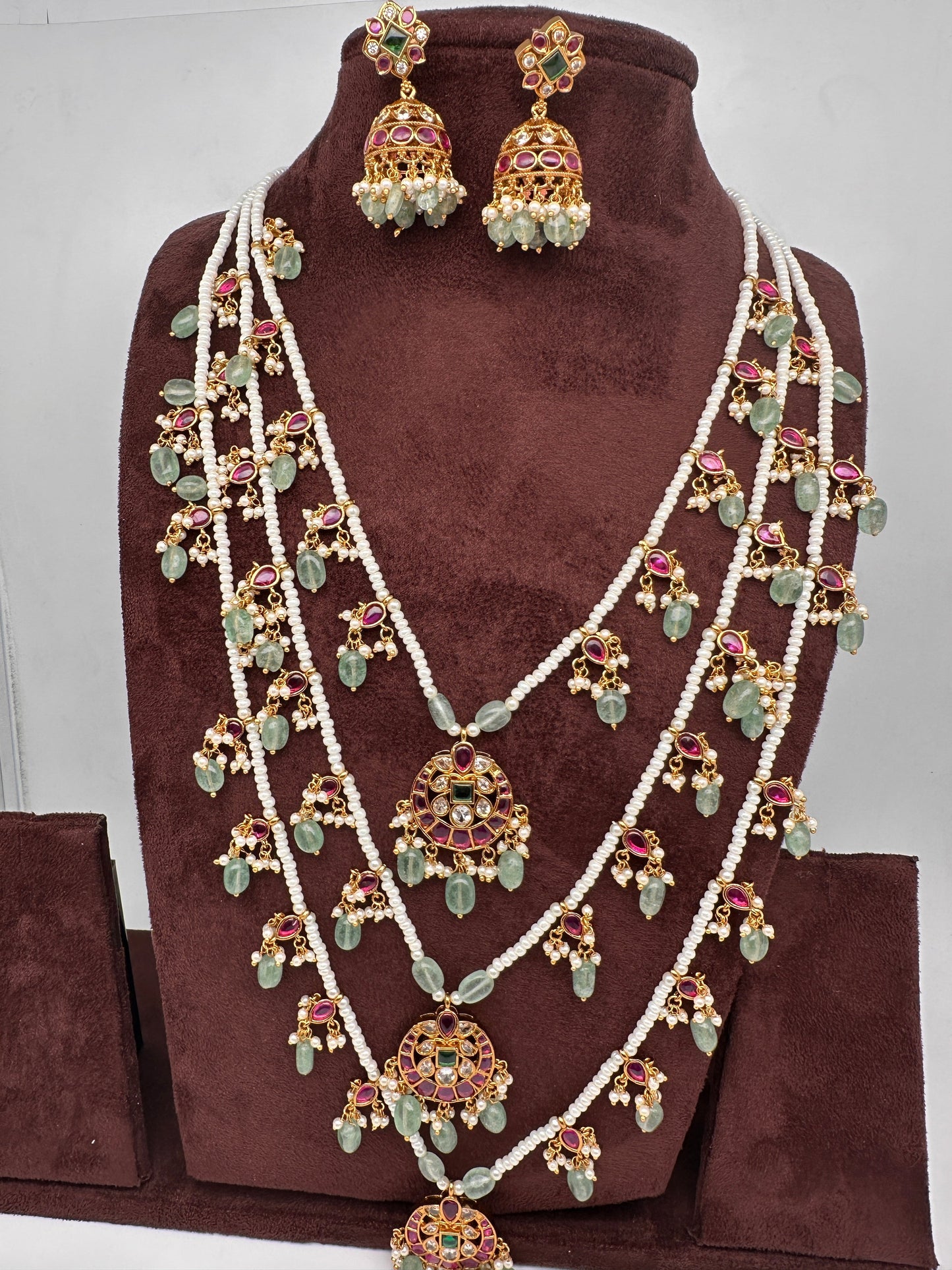 Teen Lada Multi Layer Pearl Necklace