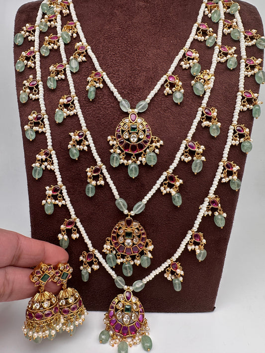 Teen Lada Multi Layer Pearl Necklace