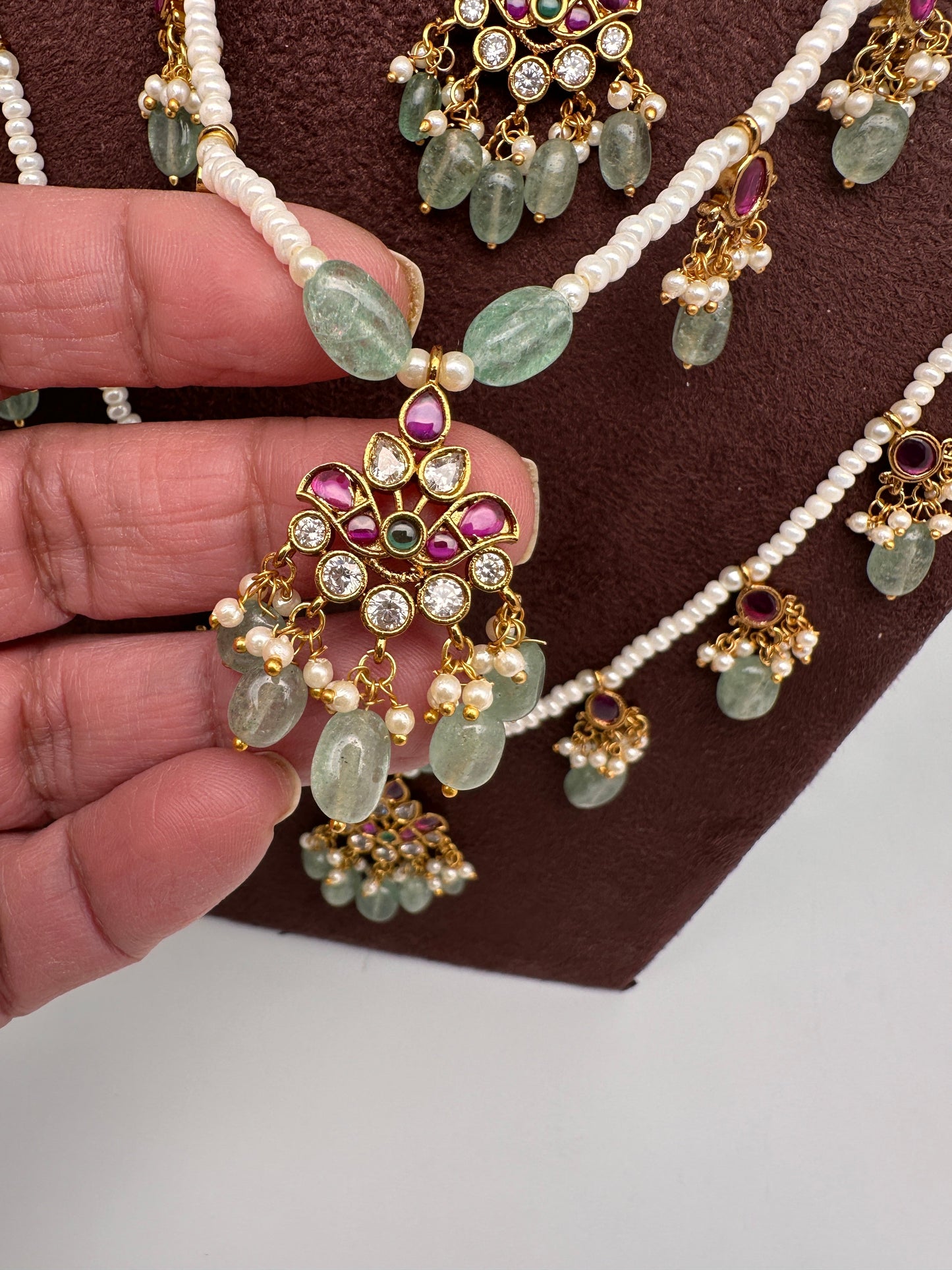 Teen Lada Multi Layer Pearl Necklace