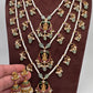Goddess Lakshmi Teen Lada Multi Layer Pearl Necklace