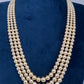 Swaroski Pearls Triple Layer Necklace - 