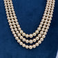 Swaroski Pearls Triple Layer Necklace - 
