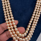 Swaroski Pearls Triple Layer Necklace - 