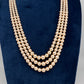 Swaroski Pearls Triple Layer Necklace - 