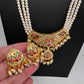 Hyderabadi Jadau Nauratan Pendent Pearl Raani Haar Necklace - 