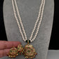 Hyderabadi Jadau Multi Color Pendent Pearls Short Necklace - 