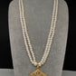 Hyderabadi Jadau Pendent Pearls Short Necklace - 