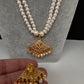 Hyderabadi Jadau Pendent Pearls Short Necklace - 