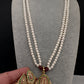 Hyderabadi Jadau Multi Stone Nizami Pendent Pearls Short Necklace - 