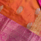 Orange Semi Soft Silk with Magalgiri Border