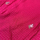 Red Checked hand work Saree