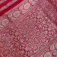 Banarse Red Silk Saree